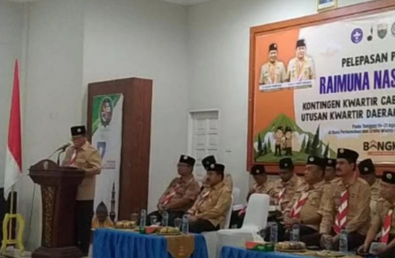 Ka Kwarcab Deli Serdang melepas peserta Raimuna Nasional!